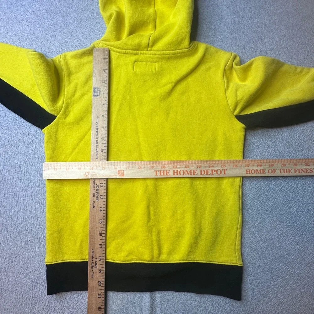 Jordan Hoodie Boys M 10-12 Flight Yellow Black Jumpman Graphic Logo Pullover